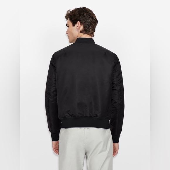 Armani Exchange SATIN NYLON TWILL BOMBER JACKET 6KZB28 ZNJWZ 1200 - Picture 7 of 9